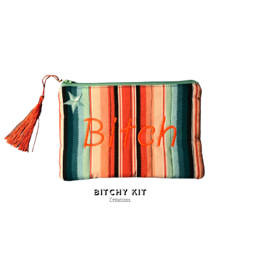 Trousse brodée Bitchy Kit