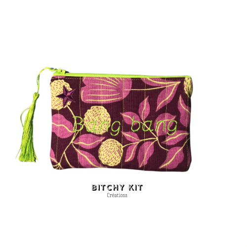 Trousse brodée Bitchy Kit